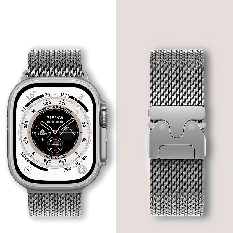 Mesh Coil Strip - Bracelet Milanese Loop pour Apple Watch